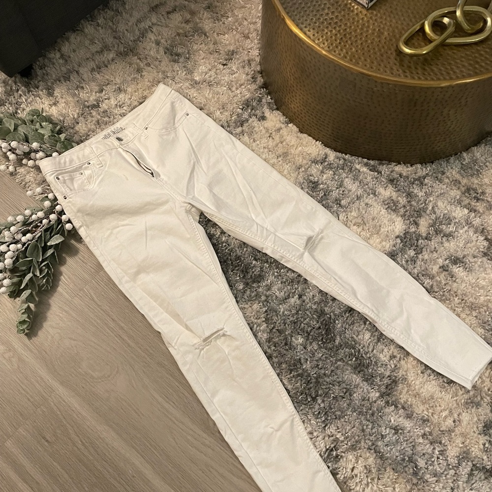White Ripped Jeans - Picture 4 of 7